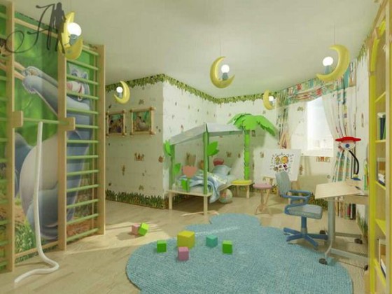 Awesome-Wall-Decorating-in-Kids-Bedroom-from-companys-Architecture-and-Design