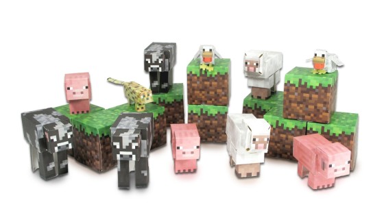 Minecraft from paper